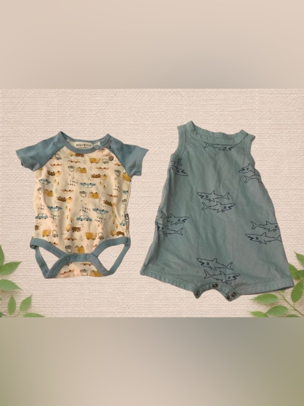 👶 2‑Piece Baby Boy Summer Bundle (0–3 Months)